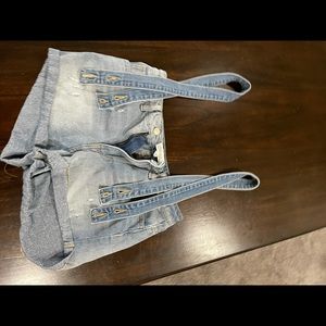 Cello shorts with overalls